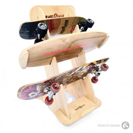 Rack Man X3 - Soporte para Tablas de Skateboard y Longboard